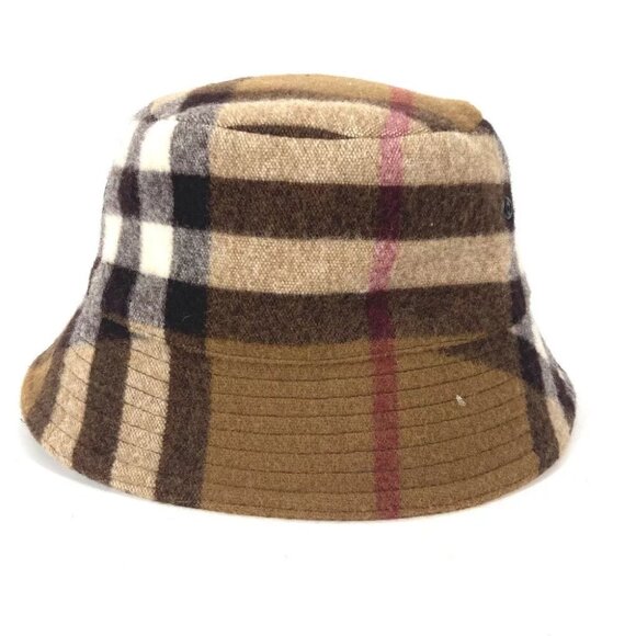 BURBERRY 8048929 check hat hat bucket hat bob hat hat cotton Beige/Brown